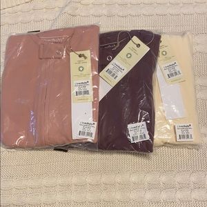 Lot of 3 L’oved Baby Organic Cotton Zip Pajamas!